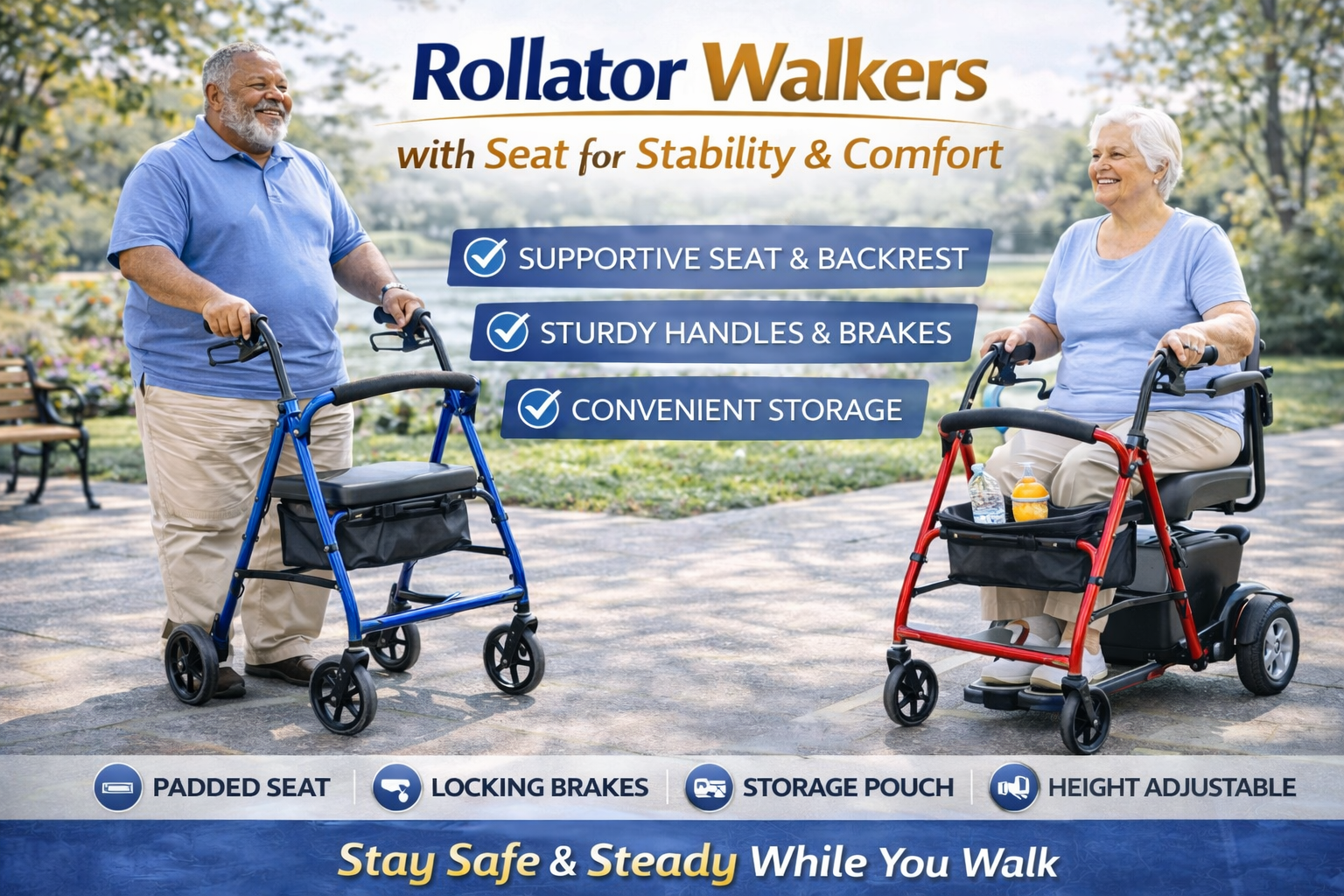 Rollator Walkers - Carolina Mobility Shop