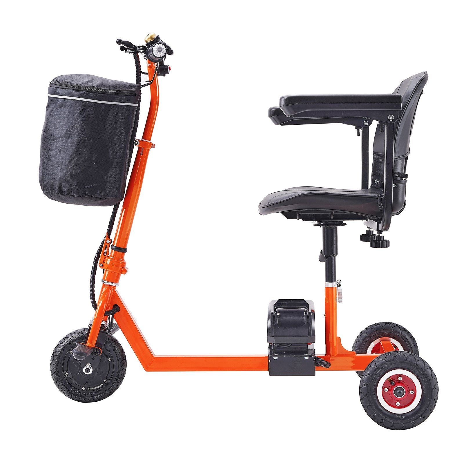 Foldable 3 Wheel Mobility Scooter for Seniors, Portable Electric Powered Mobility Scooter with 12 Mile Long Range, All Terrain Travel Wheelchair with 48V Lithium-ion Battery, Max Support 330LBS by C-Mobility