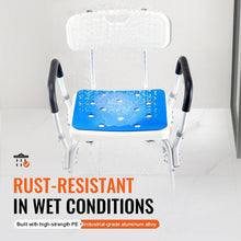 Shower Chair, 400 lbs Capacity, Shower Seat with Back, Adjustable Height Shower Stool, Shower Chair for Inside Shower Bathtub, Non-slip Bathroom Bench Bath Chair for Elderly Disabled Handicap by C-Mobility