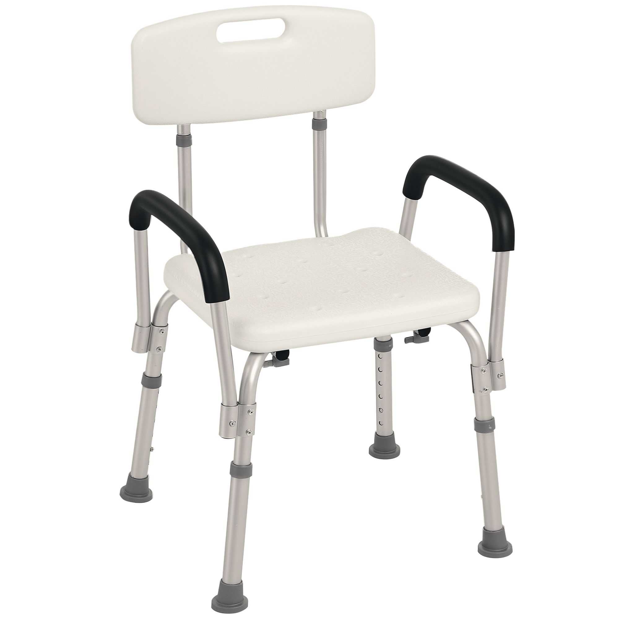 Adjustable Medical Shower Chair, Bath Mate, with Armrests, White by C-Mobility