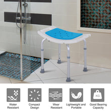 Adjustable Bath Stool, 6-Level, Non-Slip, Shower Chair with Hole, for Pregnant, Elderly, Injured by C-Mobility