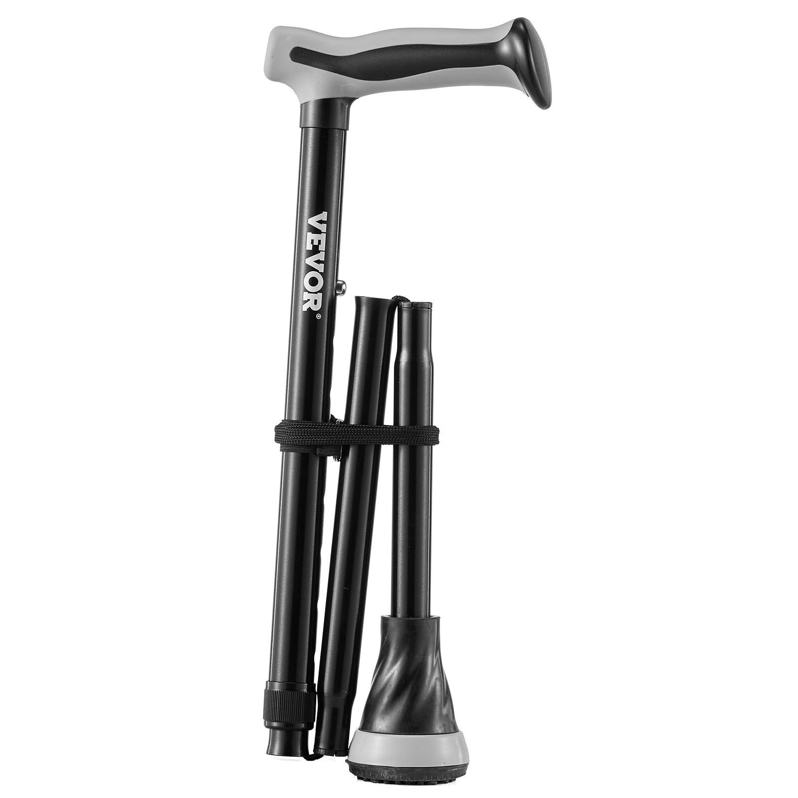 Adjustable Folding Walking Cane with 8 Height Levels & Pivoting Tip for Ultimate Stability by C-Mobility
