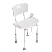Shower Chair, Shower Seat with Back, Adjustable Height Shower Stool, Shower Chair for Inside Shower Bathtub, Non-slip Bathroom Bench Bath Chair for Elderly Disabled Handicap, 350 lbs Capacity by C-Mobility