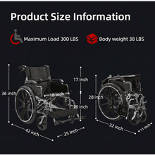 Folding Transport Wheelchair 18in Seat Locking Brakes - Carolina Mobility Shop