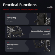 Folding Transport Wheelchair 18in Seat Locking Brakes - Carolina Mobility Shop