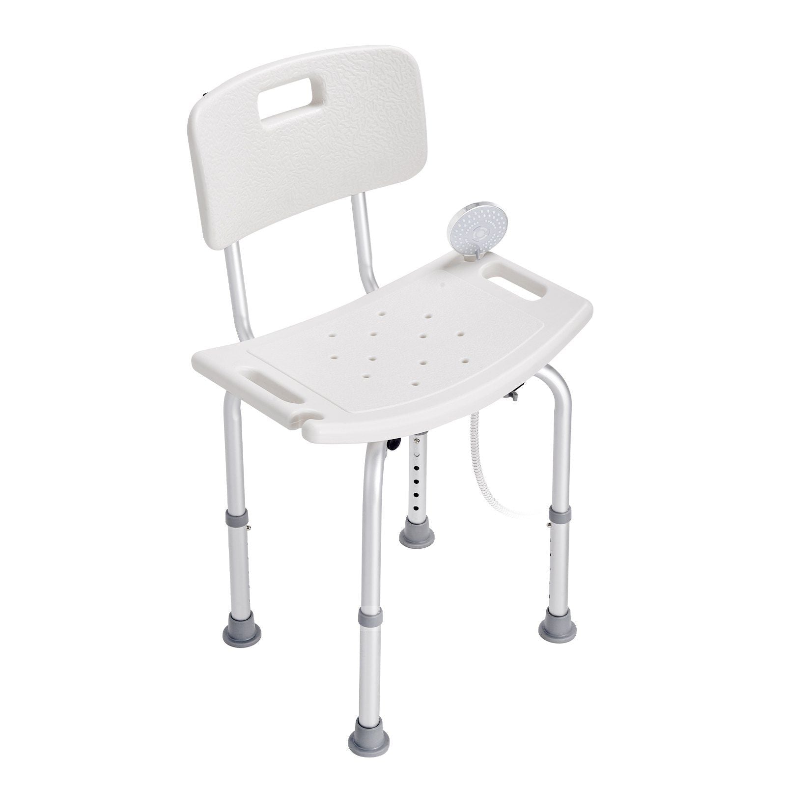 Shower Chair With Backrest Adjustable Non Slip 350lb - Carolina Mobility Shop